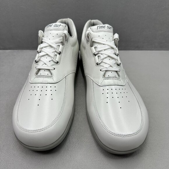 SAS Time Out Mens Size 12 (N) Shoes White Leather Diabetic Walking Orthopedic - Picture 2 of 9